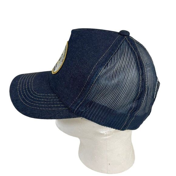 Vintage Blue William K. Busch Brewing Co Kraftig SnapBack Mesh Back Trcuker Hat - Picture 2 of 5